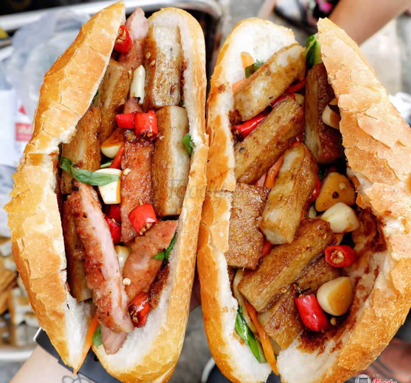 Ship bánh mỳ thịt pate chả cá